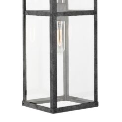Hinkley Porter 1 -Light 22-in H Antique Black Hardwired Outdoor Wall Light