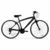 Hyper Bicycle 700c Men's Spin Fit Hybrid Bike, Black and Blue, Adults