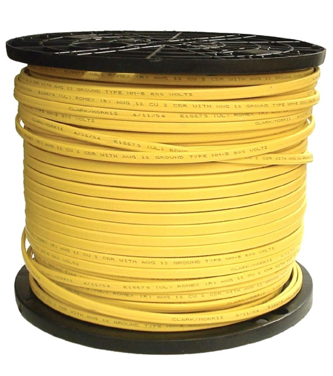 Southwire 1000-Feet 12 / 2 / Romex SIMpull Solid Indoor CU NM-B W/G Individual pack ( By-the-roll )
