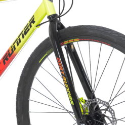 Kent 700c Dirt Runner Men's Gravel Bike, 14 Speed, Neon Red / Orange