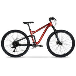 Hyper 29" Explorer Dual Suspension Mountain Bike, Adults Age 13+, Red