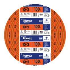 Southwire 100-Feet 10 / 2 / Romex SIMpull Solid Indoor CU NM-B W/G Individual pack ( By-the-roll )