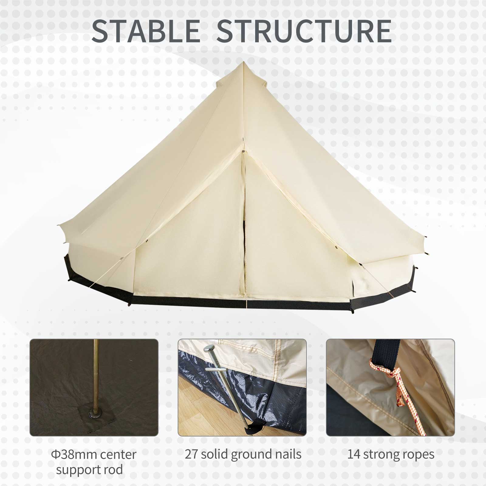 Outsunny Polyester 10 -Person Screen tent