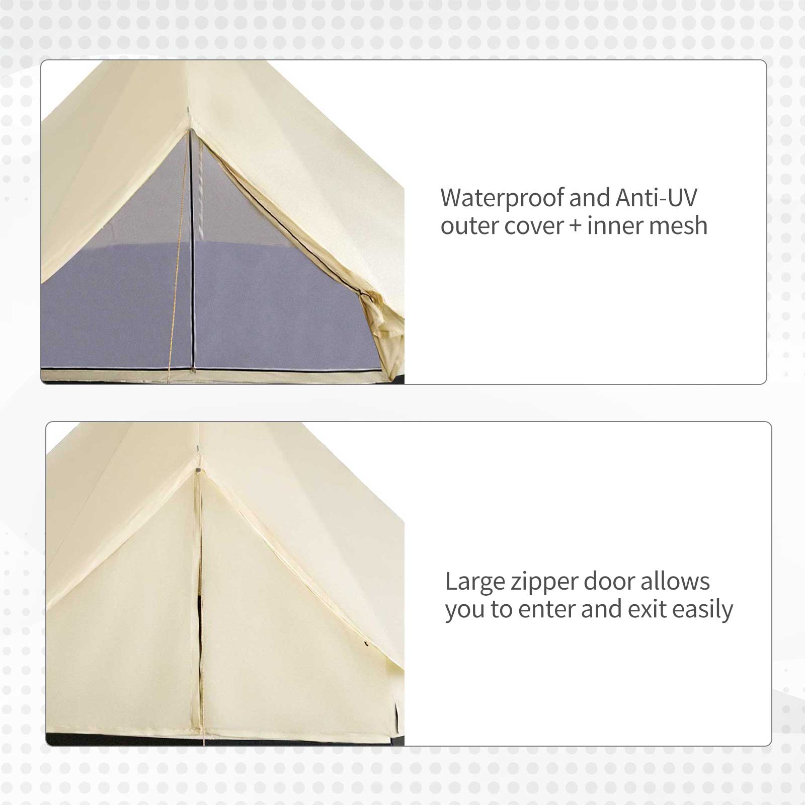 Outsunny Polyester 10 -Person Screen tent