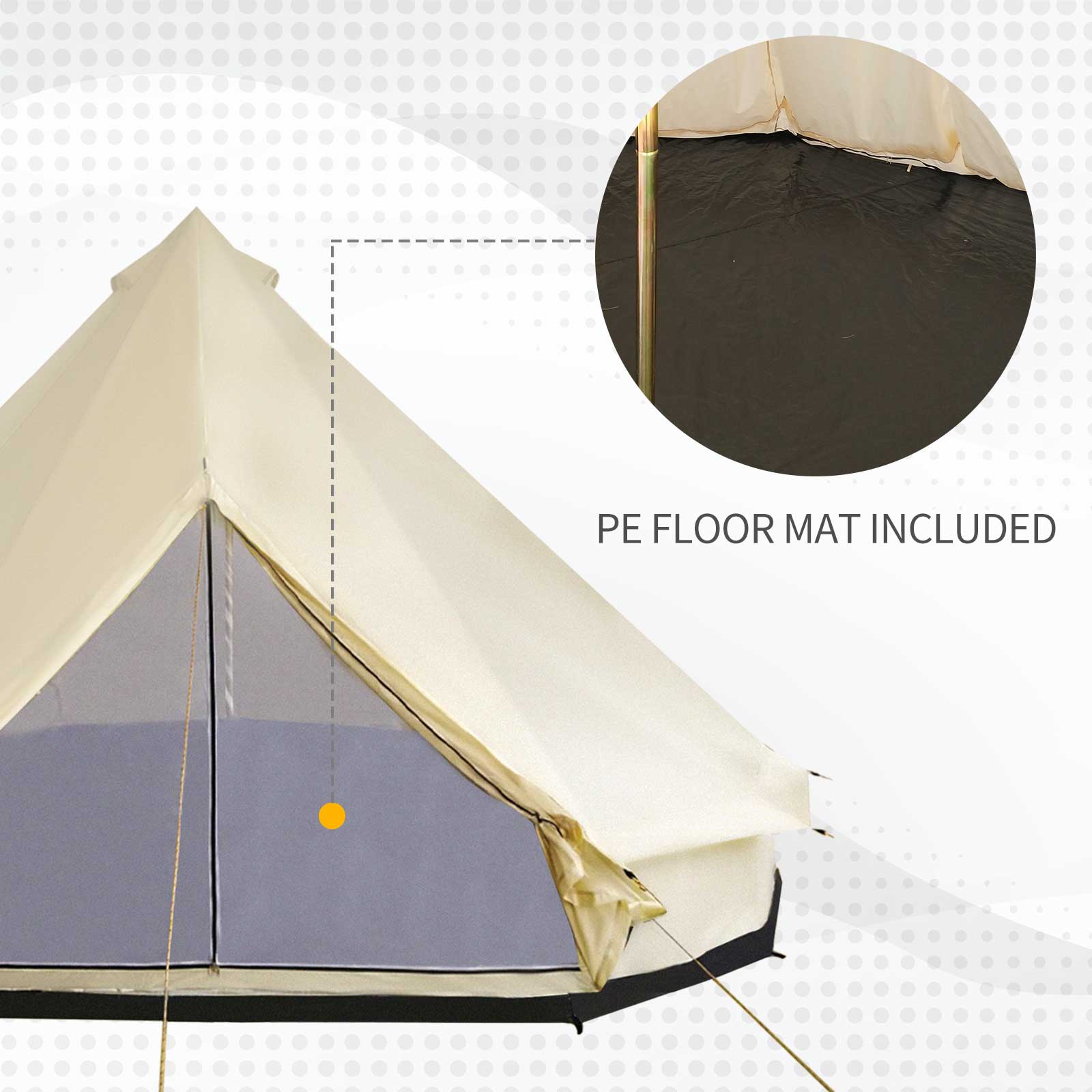 Outsunny Polyester 10 -Person Screen tent