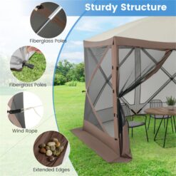 BABOOM Pop Up Canopy Tent Polyester 6 -Person Screen tent