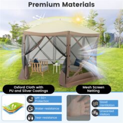 BABOOM Pop Up Canopy Tent Polyester 6 -Person Screen tent