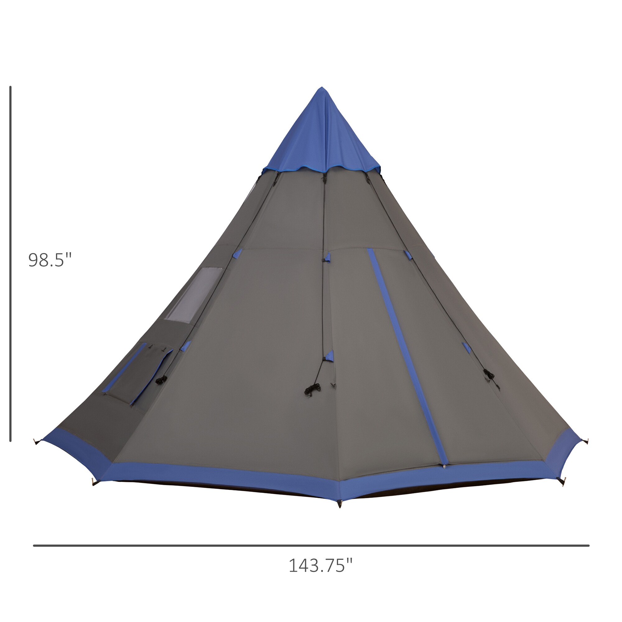 Outsunny Polyester 6 -Person Screen tent