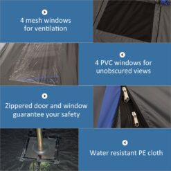 Outsunny Polyester 6 -Person Screen tent