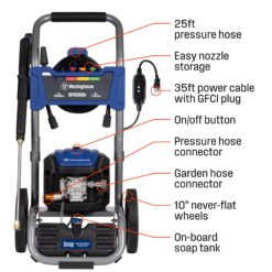 Westinghouse WPX3000e 3000 PSI 1.76-GPM Cold Water Electric Pressure Washer with 5 Spray Tips