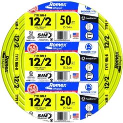 Southwire 50 ft. 12/2 Solid Romex SIMpull CU NM-B W/G Wire 28828222