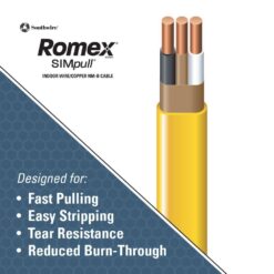 Southwire 50 ft. 12/2 Solid Romex SIMpull CU NM-B W/G Wire 28828222