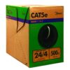 Southwire 500 ft. Gray 24/4 Solid CU CAT5e CMR (Riser) Data Cable 56917945