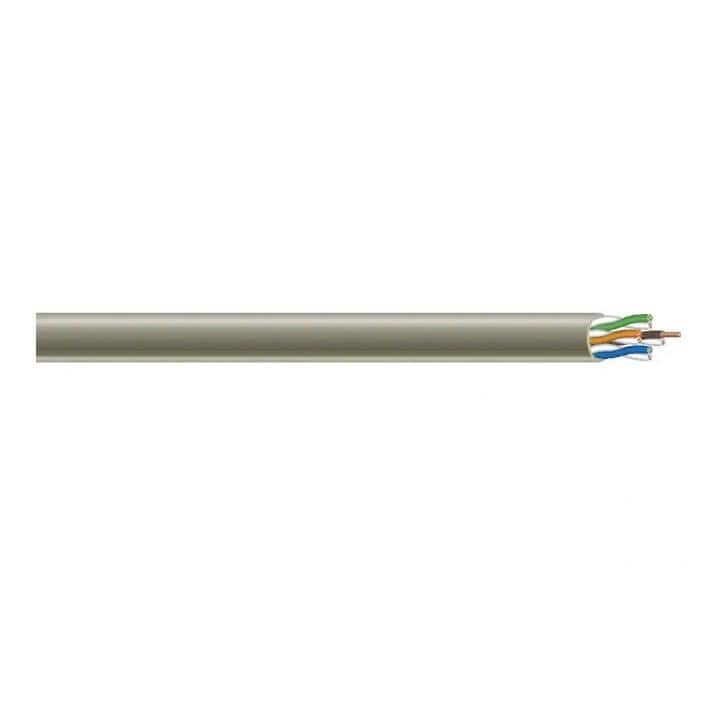 Southwire 500 ft. Gray 24/4 Solid CU CAT5e CMR (Riser) Data Cable 56917945