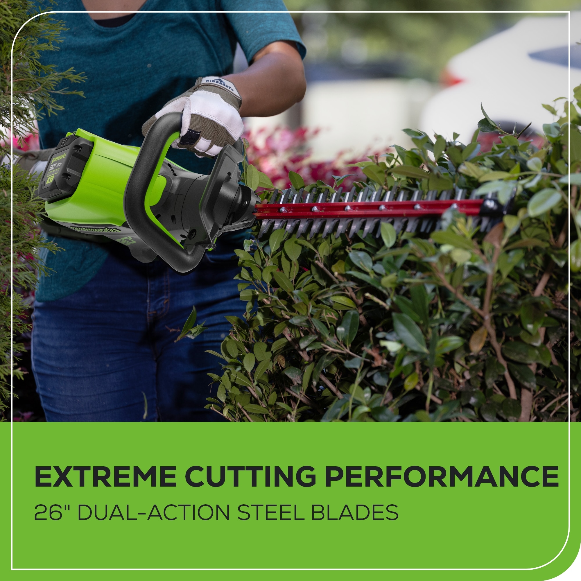 Greenworks 80-volt 26-in Battery Hedge Trimmer 2 Ah (Battery and Charger Included)