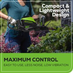 Greenworks 80-volt 26-in Battery Hedge Trimmer 2 Ah (Battery and Charger Included)