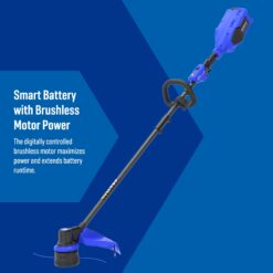 Kobalt Carbon Fiber 80-volt 17-in Straight Shaft Battery String Trimmer 2 Ah (Battery and Charger Included)