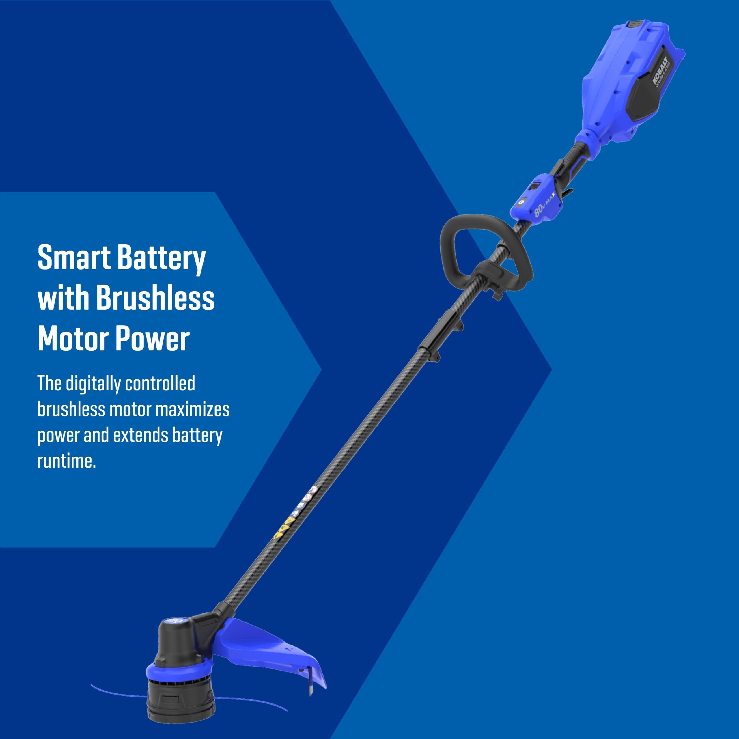 Kobalt Carbon Fiber 80-volt 17-in Straight Shaft Battery String Trimmer 2 Ah (Battery and Charger Included)
