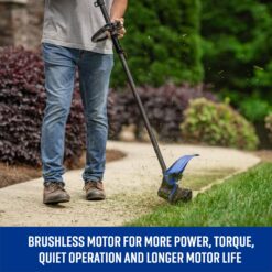 Kobalt Carbon Fiber 80-volt 17-in Straight Shaft Battery String Trimmer 2 Ah (Battery and Charger Included)