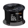 Cerrowire 500 ft. 12 Gauge Black Solid Copper THHN Wire 112-1651J