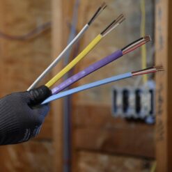 Cerrowire 250 ft. 14/3 Light Blue Solid CerroMax SLiPWire Copper NM -B Wire 147-14043G
