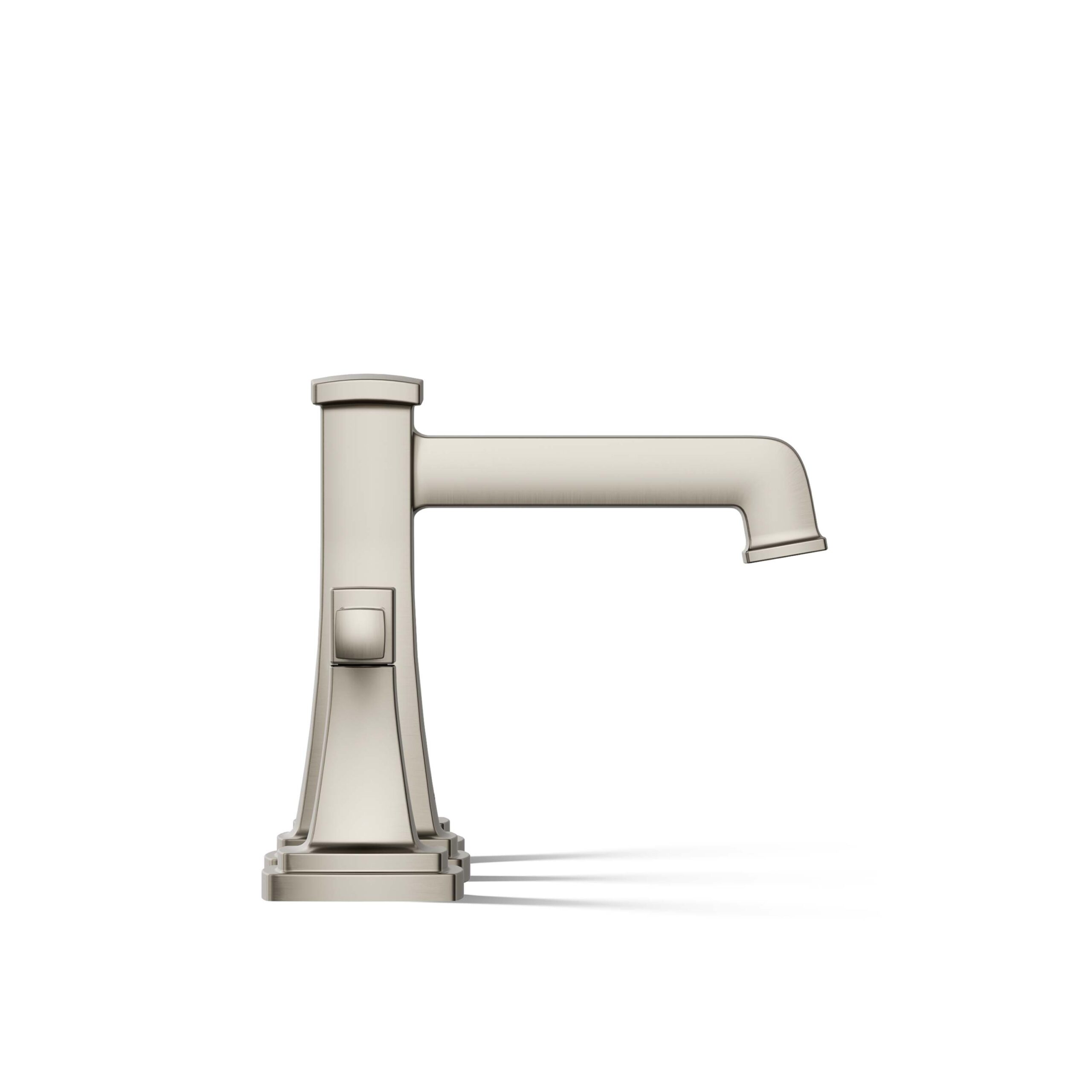 KOHLER Riff Vibrant Brushed Nickel Widespread 2-handle WaterSense Low-arc Residential Handle Bathroom Sink Faucet