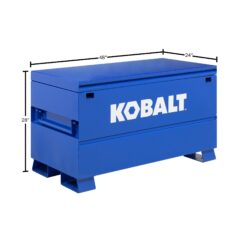 Kobalt 24-Inches W x 48-Inches L x 28-Inches H Blue Steel Jobsite Box