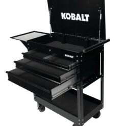 Kobalt 35-Inches W x 37.5-Inches H 4 -Drawer Steel Rolling Tool Cabinet ( Black )