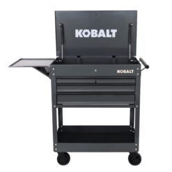 Kobalt 35-Inches W x 37.5-Inches H 4 -Drawer Steel Rolling Tool Cabinet ( Gray )