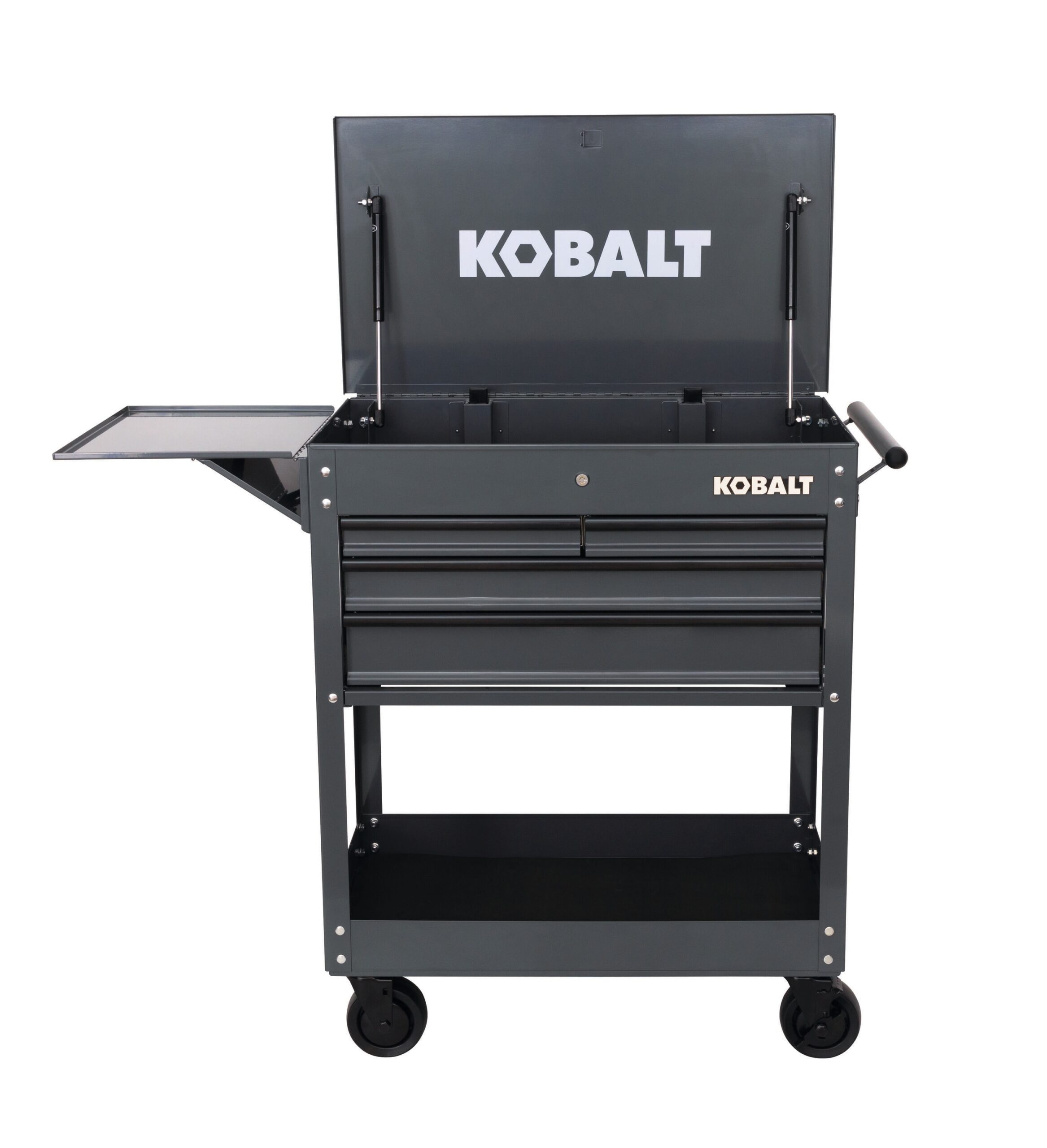 Kobalt 35-Inches W x 37.5-Inches H 4 -Drawer Steel Rolling Tool Cabinet ( Gray )