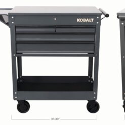 Kobalt 35-Inches W x 37.5-Inches H 4 -Drawer Steel Rolling Tool Cabinet ( Gray )