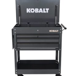 Kobalt 35-Inches W x 37.5-Inches H 4 -Drawer Steel Rolling Tool Cabinet ( Gray )
