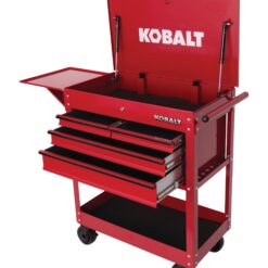 Kobalt 35-Inches W x 37.5-Inches H 4 -Drawer Steel Rolling Tool Cabinet ( Red )