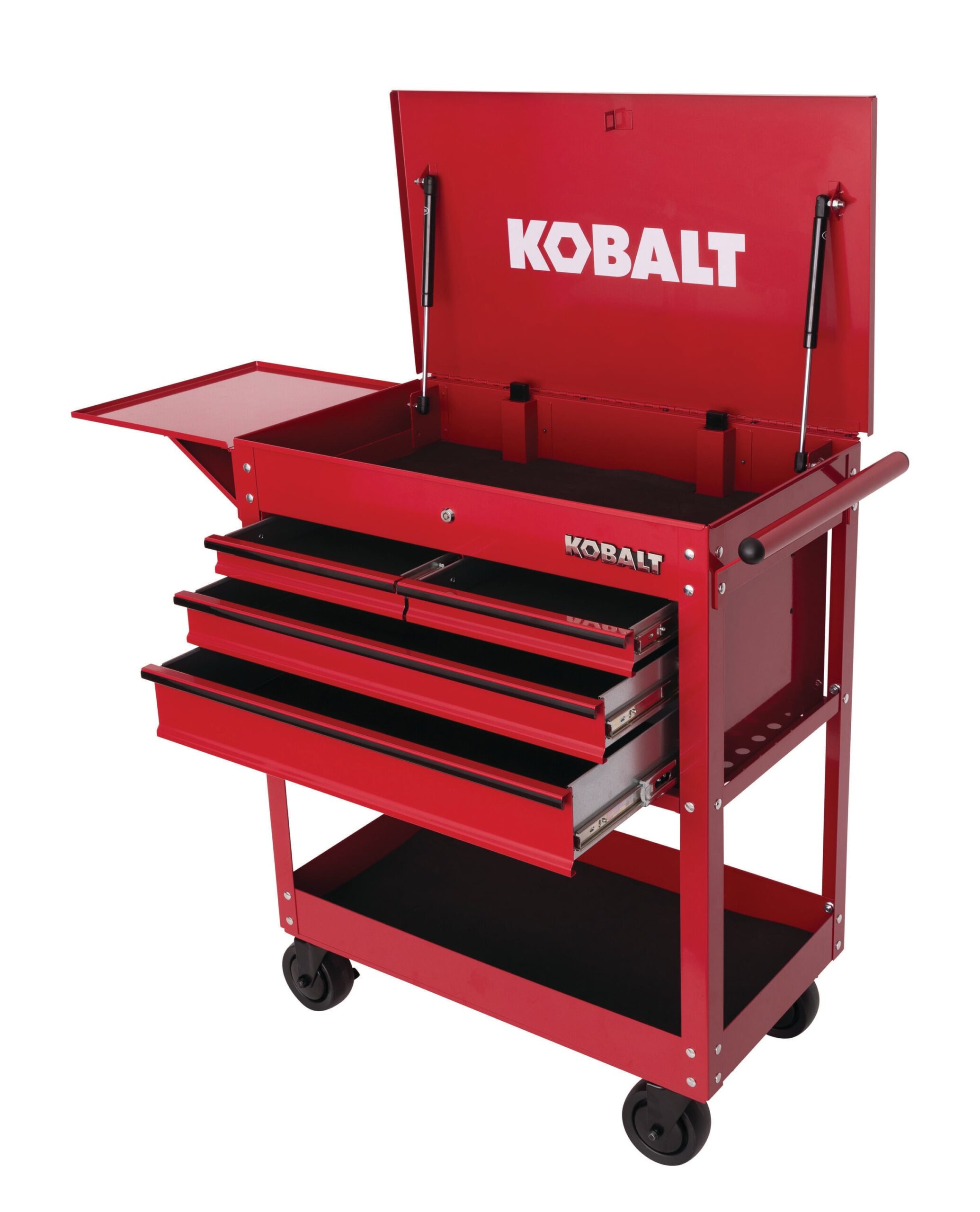 Kobalt 35-Inches W x 37.5-Inches H 4 -Drawer Steel Rolling Tool Cabinet ( Red )