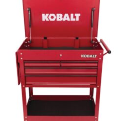 Kobalt 35-Inches W x 37.5-Inches H 4 -Drawer Steel Rolling Tool Cabinet ( Red )