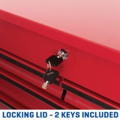 Kobalt 35-Inches W x 37.5-Inches H 4 -Drawer Steel Rolling Tool Cabinet ( Red )