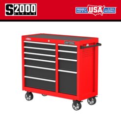 CRAFTSMAN 2000 Series 41-Inches W x 37.5-Inches H 10 -Drawer Steel Rolling Tool Cabinet ( Red )