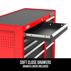 CRAFTSMAN 2000 Series 41-Inches W x 37.5-Inches H 10 -Drawer Steel Rolling Tool Cabinet ( Red )