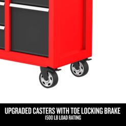 CRAFTSMAN 2000 Series 41-Inches W x 37.5-Inches H 10 -Drawer Steel Rolling Tool Cabinet ( Red )