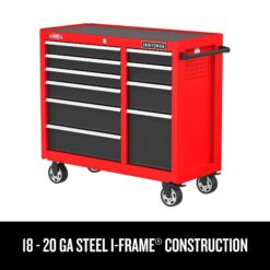CRAFTSMAN 2000 Series 41-Inches W x 37.5-Inches H 10 -Drawer Steel Rolling Tool Cabinet ( Red )