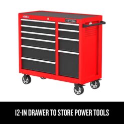 CRAFTSMAN 2000 Series 41-Inches W x 37.5-Inches H 10 -Drawer Steel Rolling Tool Cabinet ( Red )