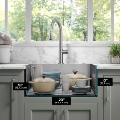 Kraus Standart PRO Dual-mount 25-in x 22-in Stainless steel Single bowl 2-Hole 16 -Gauge Kitchen Sink