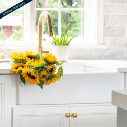 SINKOLOGY Turner Undermount Farmhouse apron front 30-Inches x 18-Inches Fireclay Single bowl Kitchen Sink