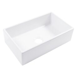 SINKOLOGY Turner Undermount Farmhouse apron front 30-Inches x 18-Inches Fireclay Single bowl Kitchen Sink