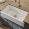 Kraus Turino Farmhouse apron front 33-Inches x 18.25-Inches Fireclay Single bowl Kitchen Sink