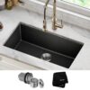 Kraus Undermount 31.5-Inches x 17-Inches Granite Single bowl Kitchen Sink