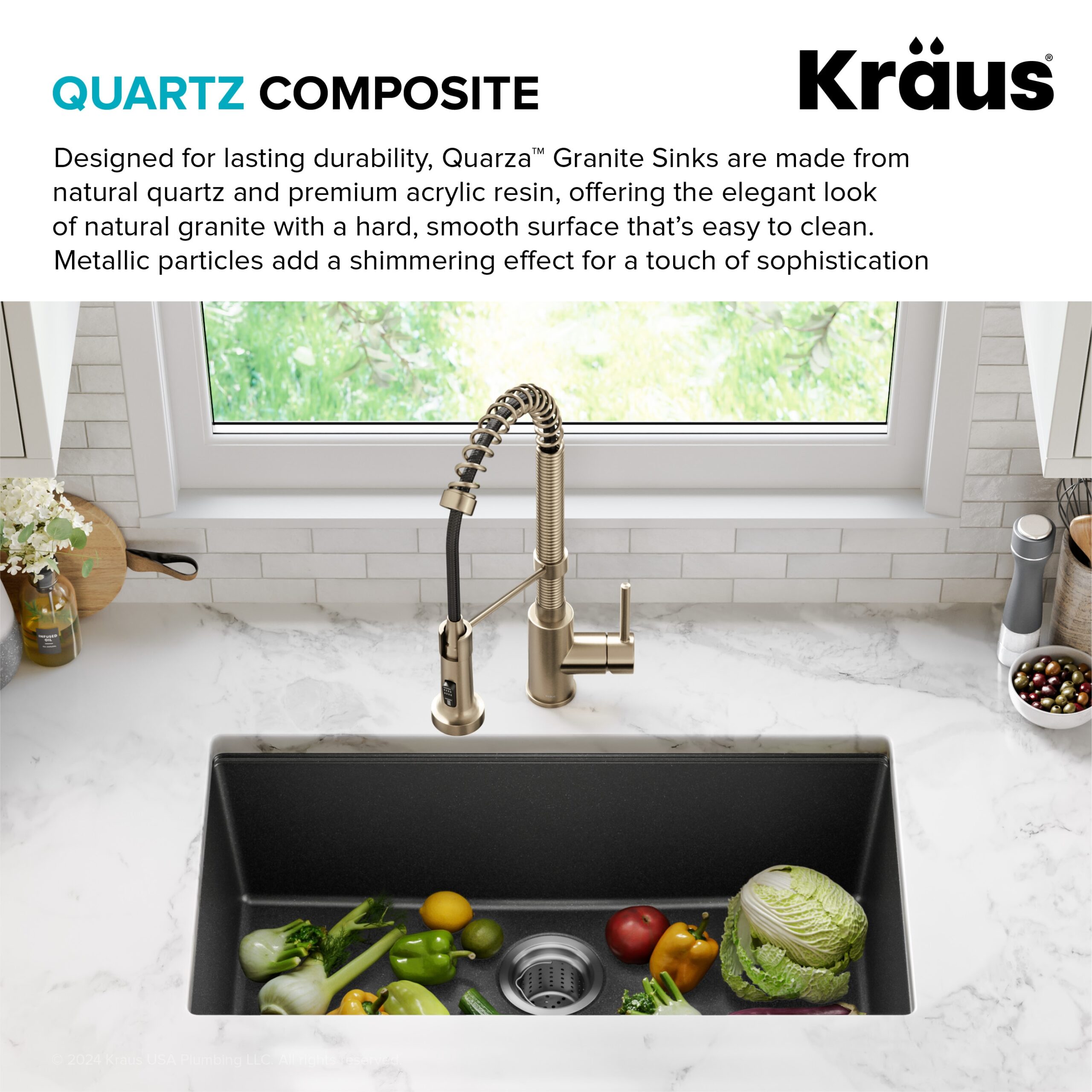 Kraus Undermount 31.5-Inches x 17-Inches Granite Single bowl Kitchen Sink