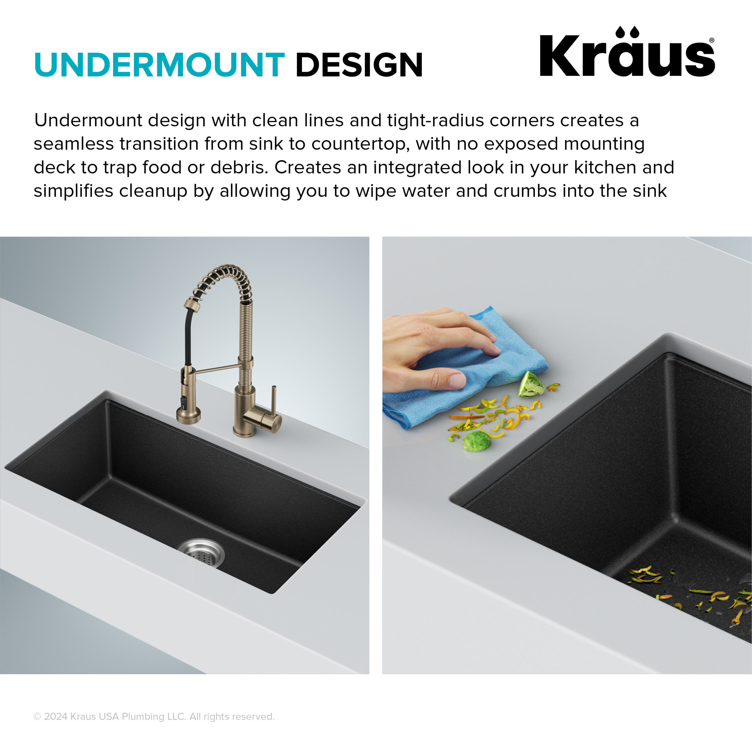 Kraus Undermount 31.5-Inches x 17-Inches Granite Single bowl Kitchen Sink