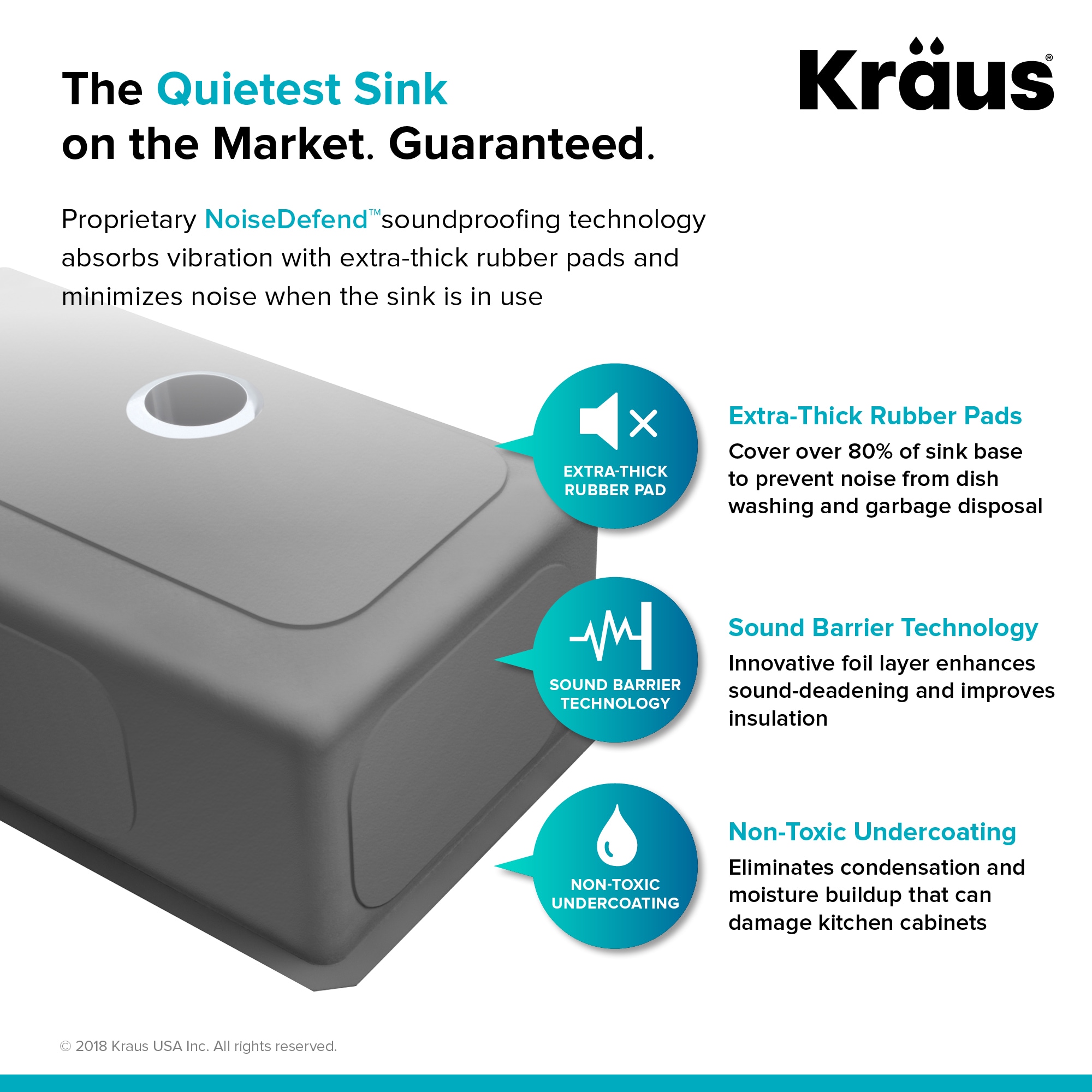 Kraus Standart PRO Undermount 21-Inches x 18-Inches Stainless steel Single bowl 16 -Gauge Kitchen Sink