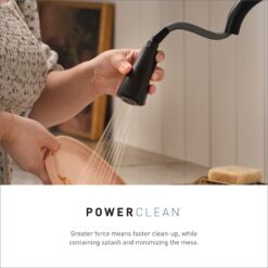 Moen Edwyn Spot Resist Stainless Single Handle Deck-mount Pull-down Kitchen Faucet with Sprayer ( Deck Plate Included ) (Soap Dispenser Included)